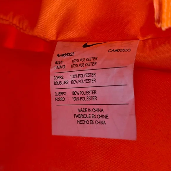 Nike AF-1 Tote Bag Total Orange Winterized Issue Equipment BA4989 891 Paracord - Picture 6 of 12